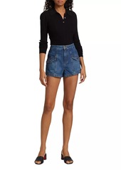 Ramy Brook Nova Denim High-Rise Shorts