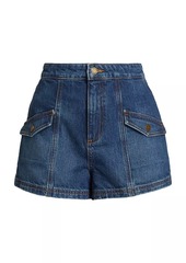 Ramy Brook Nova Denim High-Rise Shorts