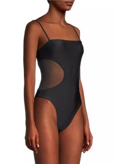 Ramy Brook Novalee Mesh-Paneled One-Piece Swimsuit