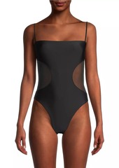 Ramy Brook Novalee Mesh-Paneled One-Piece Swimsuit