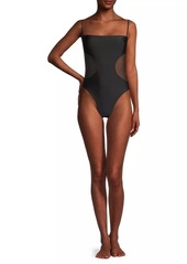Ramy Brook Novalee Mesh-Paneled One-Piece Swimsuit