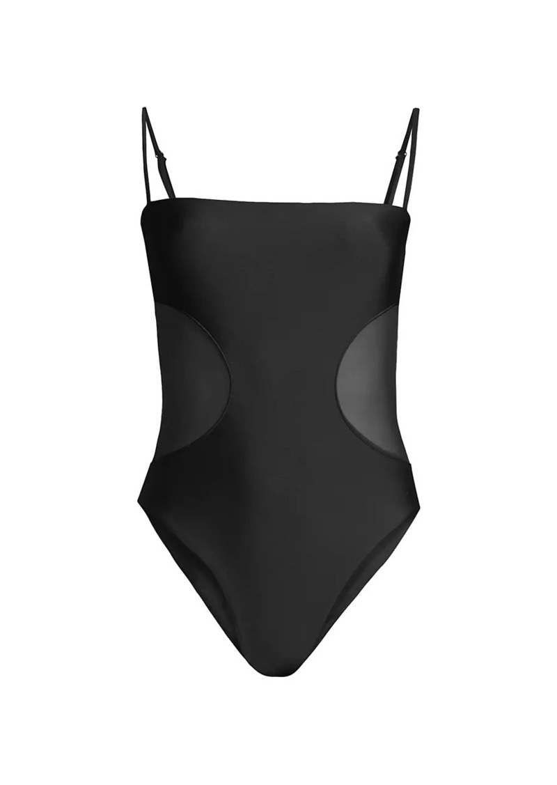 Ramy Brook Novalee Mesh-Paneled One-Piece Swimsuit