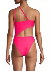 Ramy Brook Nyomi Rosette Cut-Out One-Piece Swimsuit