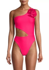 Ramy Brook Nyomi Rosette Cut-Out One-Piece Swimsuit