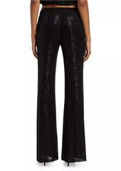 Ramy Brook Olivian Sequined Straight-Leg Pants