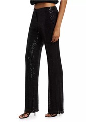 Ramy Brook Olivian Sequined Straight-Leg Pants