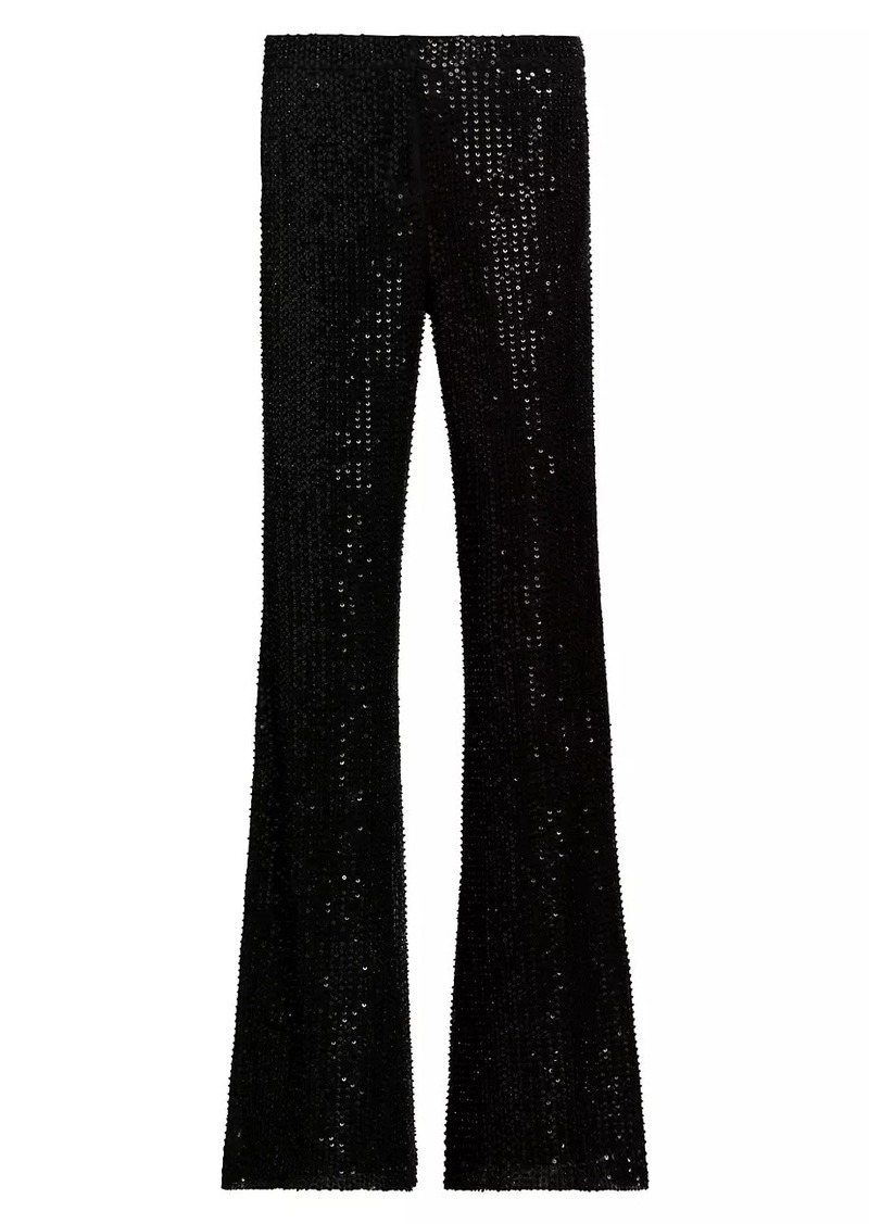 Ramy Brook Olivian Sequined Straight-Leg Pants