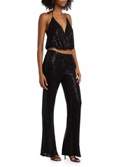 Ramy Brook Olivian Sequined Straight-Leg Pants