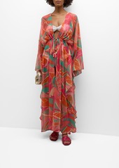 Ramy Brook Palm Printed Austin Caftan Coverup