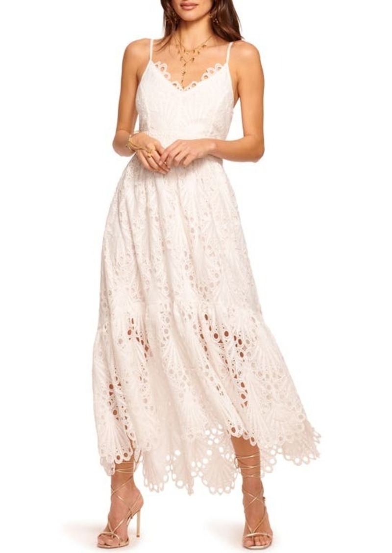 Ramy Brook Belle Embroidered Lace High-Low Dress