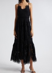 Ramy Brook Belle Embroidered Lace High-Low Dress