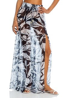 Ramy Brook Cecilia Tiered Maxi Skirt Swim Cover-Up