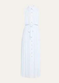 Ramy Brook Coraline Pleated Maxi Shirtdress