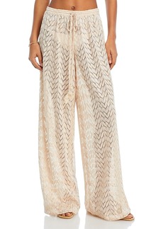 Ramy Brook Eve Lace Wide Leg Swim Cover-Up Pants