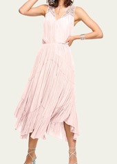 Ramy Brook Fenix Handkerchief Midi Dress