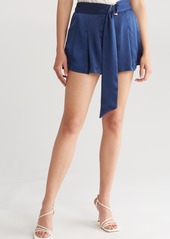 Ramy Brook Gianna Belted Shorts in Spring Navy at Nordstrom Rack