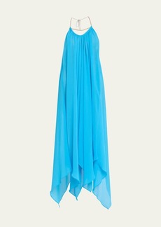 Ramy Brook Joyce Embellished-Strap High-Low Dress