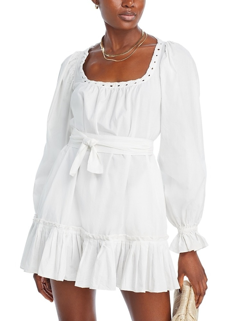 Ramy Brook Kayleigh Belted Cotton Mini Dress