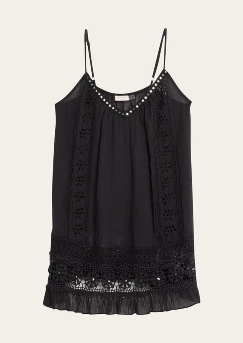 Ramy Brook Laylah Crochet Mini Dress