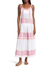 Ramy Brook Lexie Embroidered Cotton Cover-Up Dress