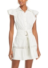 Ramy Brook Marceline Cotton Belted Shirt Dress