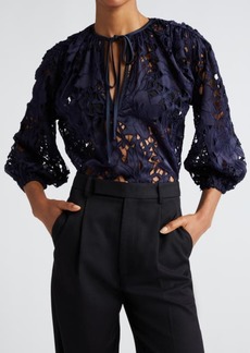 Ramy Brook Mikayla Floral Lace Top
