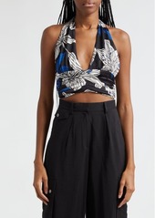 Ramy Brook Milan Floral Halter Top