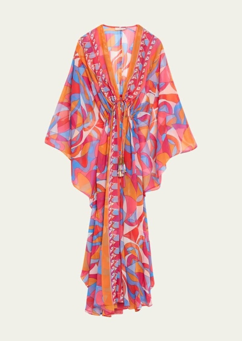 Ramy Brook Phebe Semi-Sheer Maxi Coverup