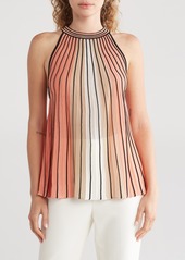 Ramy Brook Seth Colorblock Halter Neck Sleeveless Top in Deco Rose Combo at Nordstrom Rack