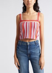 Ramy Brook Vera Stripe Crochet Camisole