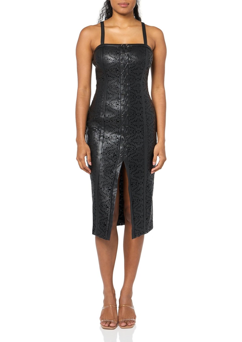 Ramy Brook Women's Miley Faux Leather Midi Dress