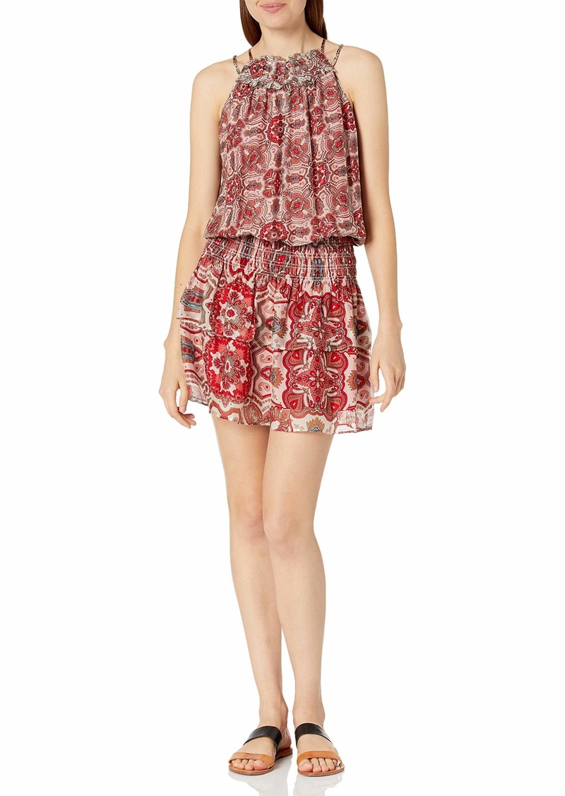 Ramy Brook Women's Printed Brady V Neck Mini Dress