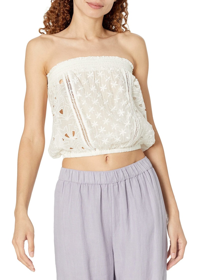 Ramy Brook Women's Standard Louise Strapless Embroidered Tube Top