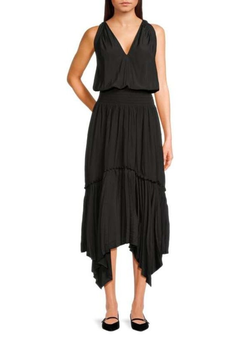 Ramy Brook Ray Asymmetric Midi Dress