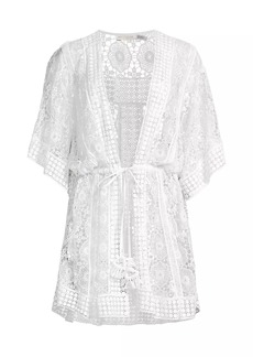 Ramy Brook Robin Lace Cover-Up Minidress
