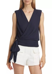 Ramy Brook Sabrina Surplice Tie Top