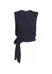 Ramy Brook Sabrina Surplice Tie Top