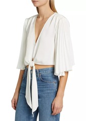 Ramy Brook Salma Tie-Front Crop Top