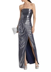 Ramy Brook Samson Strapless Metallic Gown