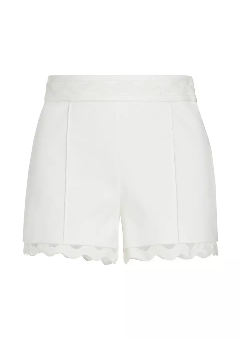 Ramy Brook Scarlette Scallop-Trimmed Shorts