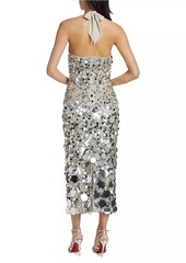 Ramy Brook Sloan Paillettes Halter Dress