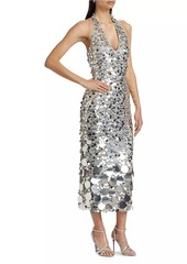 Ramy Brook Sloan Paillettes Halter Dress