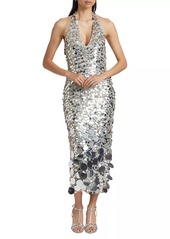 Ramy Brook Sloan Paillettes Halter Dress