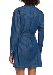 Ramy Brook Starling Belted Denim Minidress