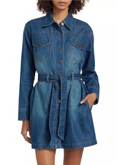 Ramy Brook Starling Belted Denim Minidress