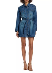 Ramy Brook Starling Belted Denim Minidress