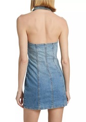 Ramy Brook Susanna Denim Halter Minidress