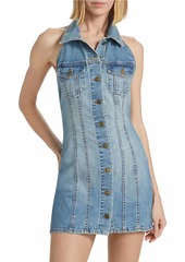 Ramy Brook Susanna Denim Halter Minidress