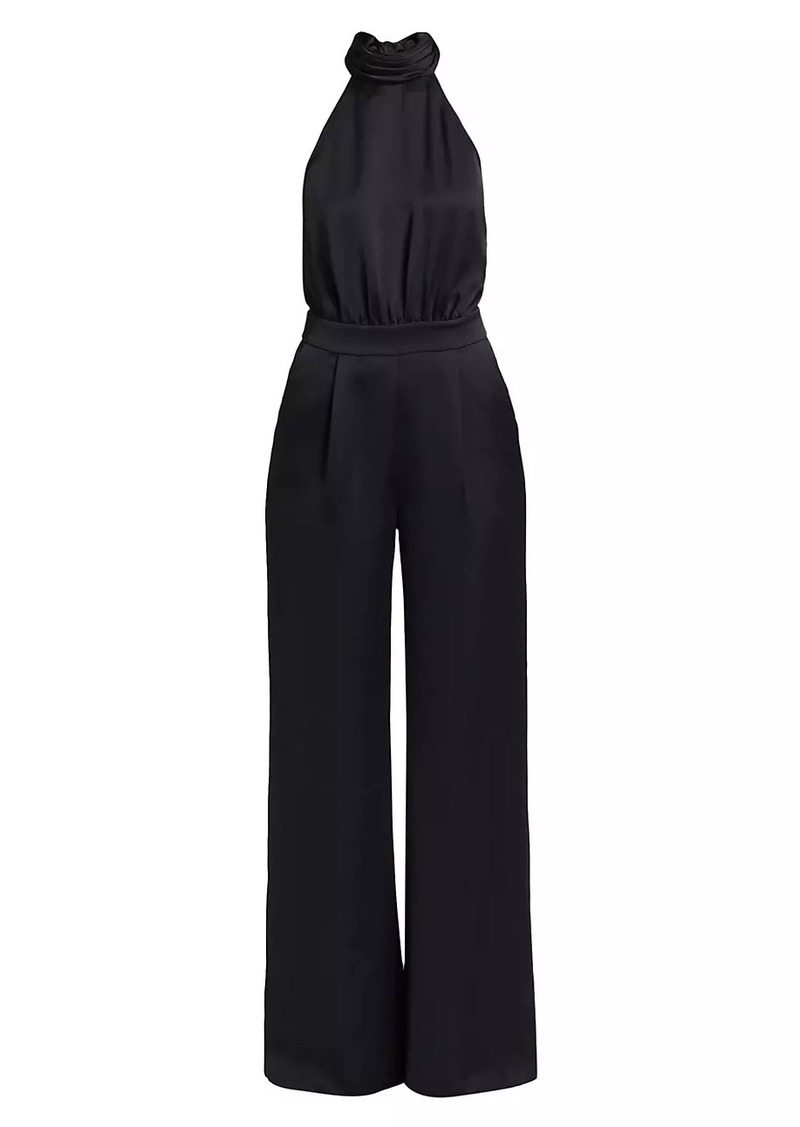 Ramy Brook Tatiana Satin Wide-Leg Jumpsuit