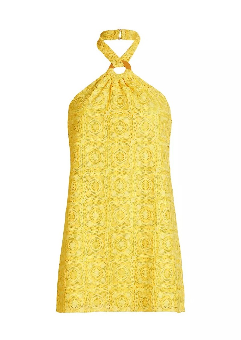 Ramy Brook Viola Crochet Shift Minidress